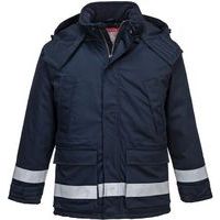 Dark Blue Static/Flame Resistant Winter Jacket - S-3XL - Portwest UK