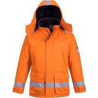 Orange Static/Flame Resistant Winter Coat/Jacket - S-3XL - Portwest UK