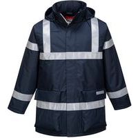 Dark Blue Static/Flame Resistant Coat/Jacket - Small-XXL - Portwest UK