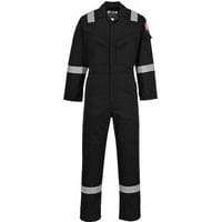 Black Flame/Static Resistant Boilersuit/Coverall - Small-XXL -Portwest