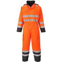 Orange Hi-Vis Oil/Gas Boilersuit/Coveralls - Small-3XL - Portwest UK