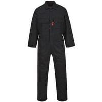 Black Fire-Resistant Welding Boilersuit/Coveralls- S-4XL - Portwest UK