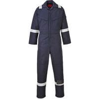 Blue Lightweight Fire Resistant Boilersuit - Sizes 36-54 - Portwest UK