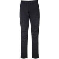 Black Cargo Pants/Trousers For Men - 28-48 Slim Fit - Portwest KX3