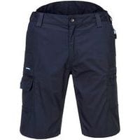 Navy Blue Ripstop Bermuda Tough Work Shorts - Size 30-42 - Portwest UK