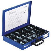 Steel case of hexagon head bolts for full threading with hexagon nuts – 950 pieces