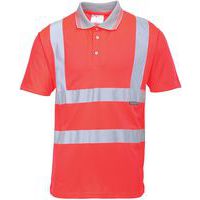 S477 High-Visibility Short Sleeve Polo Shirt - Portwest