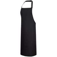 Black Polycotton Bib Kitchen Aprons - Anti Stain - S841 Portwest UK