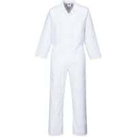 Men's White Kitchen Boilersuits/Overalls - Small-XXXL - Portwest UK