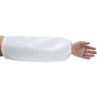 White Microporous Cut-Resistant Arm Protector Sleeves - Portwest UK