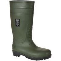 Green PVC S5 Total Safety Wellington Boots - Size 36-48 - Portwest UK