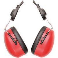 Red Safety Helmet/Hard Hat Clip-On Ear Defenders -PW47 Portwest UK