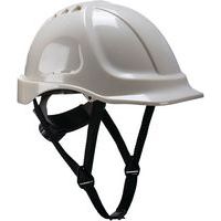 White ABS Photo Luminescent Endurance Safety Helmets - Portwest UK