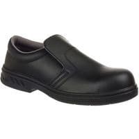 Black Slip On Hygienic ESD Unisex Safety Shoe -Size 34-49 -Portwest UK