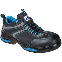 Black/Blue Unisex S3 Composite Trainer/Shoes - Size 37-48 -Portwest UK