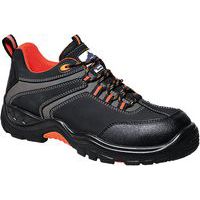 Black/Orange Unisex S3 Composite Trainer/Shoes - 37-48 - Portwest UK