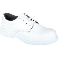 White Unisex S2 ESD Hygienic Safety Shoes - Size 34-49 - Portwest UK