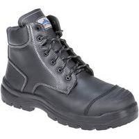 Black Leather S3 Unisex All-Weather Safety Boots - 38-48 - Portwest UK