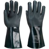 Medium PVC Chemical Protection Gauntlets -Jersey Lined- Portwest UK