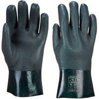 Short PVC Chemical Protection Gauntlets -Jersey Lined - Portwest UK