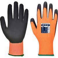 Orange/Black Hi Vis Cut-Resistant Gloves - Size 7-11 - Portwest UK