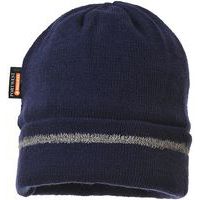 10 Insulated Reflective Beanies -Blue/Black/Orange/Yellow -Portwest UK