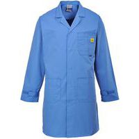 ESD Anti-Static Lab Coat - Blue Lab Gowns - Small To XXXL - Portwest