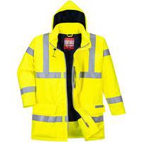 Yellow Hi-Vis Waterproof Static/Flame Resistant Jacket - Portwest UK