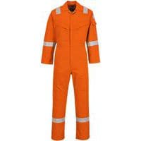 Orange Flame/Static Resistant Boilersuit/Coverall - Tall Fit -Portwest