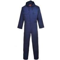 Dark Blue Hooded Welder Coverall/Boilersuit - Small-XXXL - Portwest UK