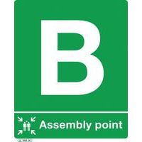 Assembly Point B Sign for Post/Wall Mounting