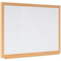 Wooden Drywipe Whiteboard - Enamel Surface HxW 120x180mm - Bi-Silque