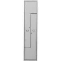 Phoenix PLZ Grey 1 Column 2 Door Personal Z Shape Locker - Key Locks