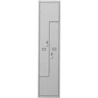 Phoenix 1 Column 2 Door Z Shape Grey Metal Locker - Electronic Locks