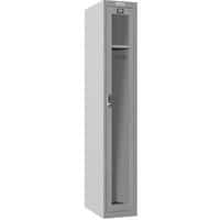 Phoenix Grey Lockers - Clear View Door - 1-4 Doors - Electronic Lock