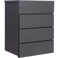 Phoenix Top Loading Smart Parcel Boxes- Black Or Wood Effect- Key Lock