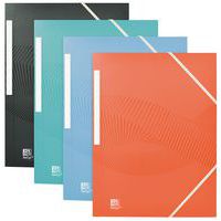 Osmose assorted opaque recycled PP A4 flap folder - Oxford