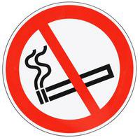 Adhesive prohibition sign - No smoking - Manutan Expert