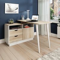 Home/Office Desk - 2 Drawers - Sonoma Oak Finish