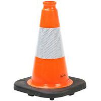 Safety cone with one reflective strip - Manutan Expert