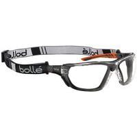 Ness+ clear safety glasses with foam and strap - Bollé safety