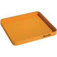 Square laboratory spill tray, 5 l, Grid: no, Spill containment capacity: 5 L, Colour: Orange