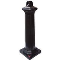 Groundskeeper Tuscan black ashtray - 600 butts - Rubbermaid