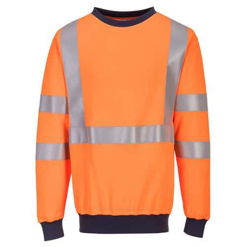 Orange Reflective Flame Resistant RIS Sweatshirt - FR70 Portwest UK