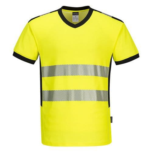 PW31 PW3 High-Visibility V-Neck T-Shirt - Portwest