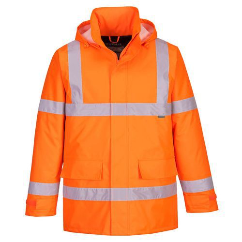 Hi Vis Fleece Winter Jacket - Orange/Yellow - Small To 4XL - Portwest