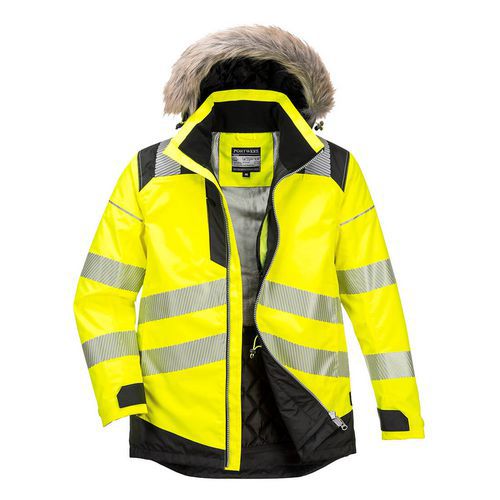 PW3 High-Visibility Winter Parka Jacket - Portwest