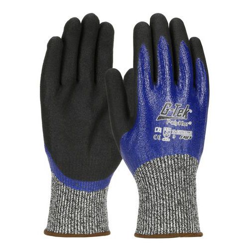 G-TEK® POLYKOR® double nitrile-coated cut-resistant gloves - PIP