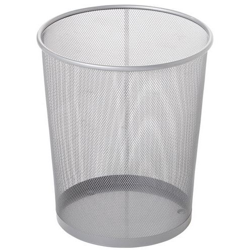 Silver round mesh bin - 19 l - Rubbermaid