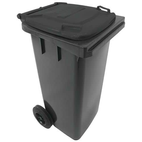 120L Wheelie Bin With Waste Separation Lids - UK Standard - Manutan Expert